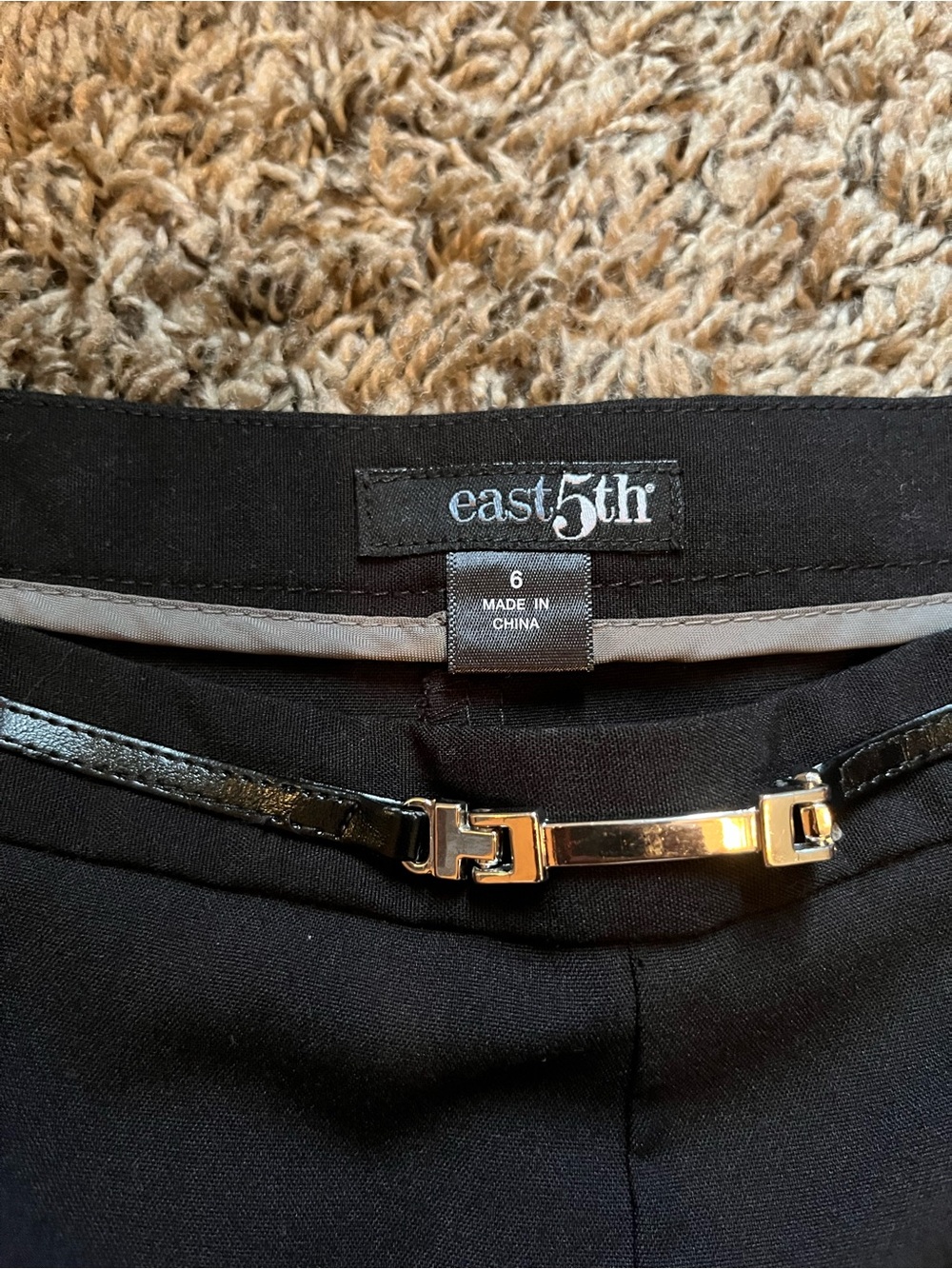 East 5th Black A-Line Midi Skirt - Picture 3 of 7